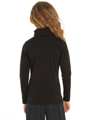 Calvin Klein - MONOGRAM LS ROLL NECK TOP - long-sleeved t-shirts - ck black - 3
