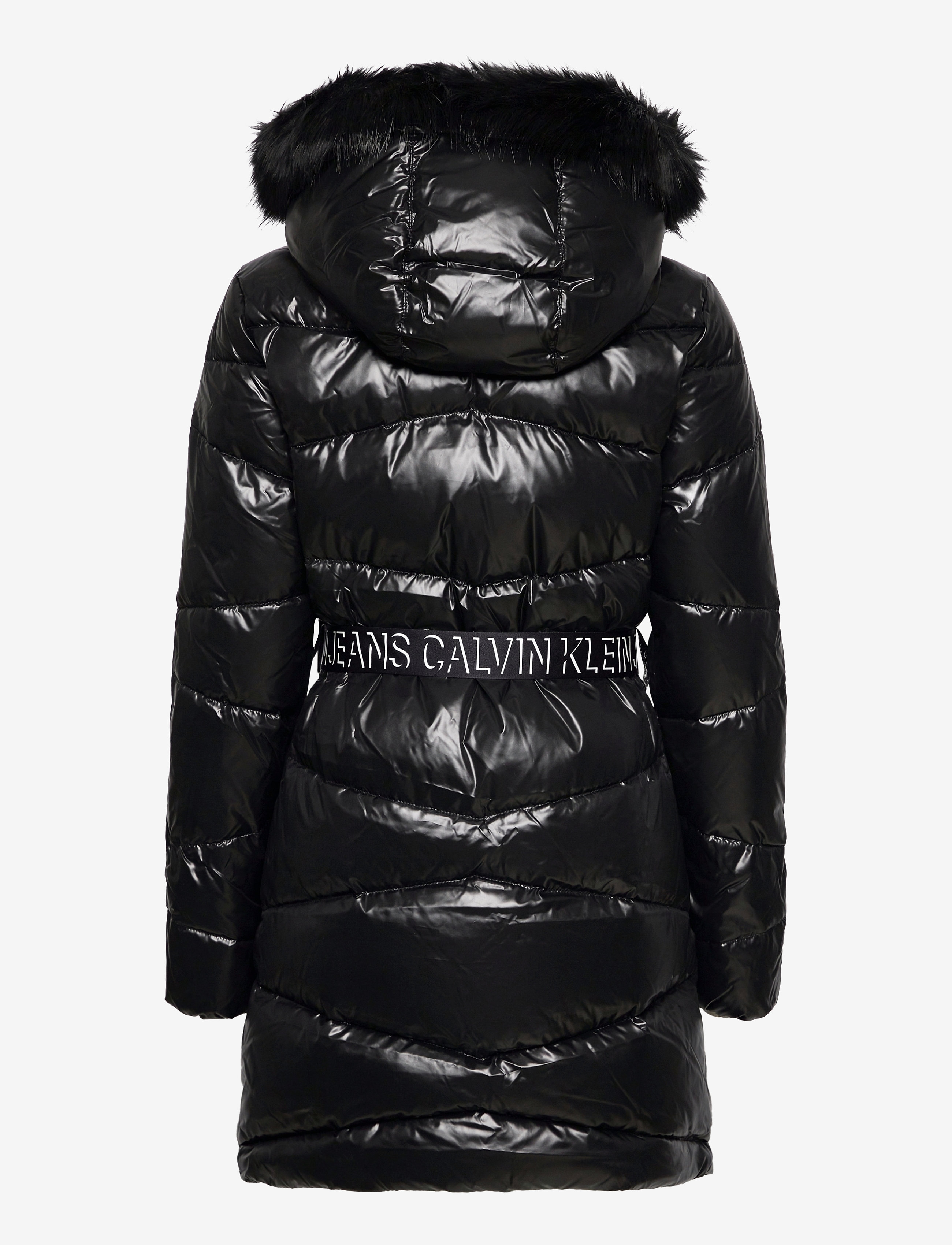 Calvin Klein - BELTED LONG DOWN COAT - ck black - 1