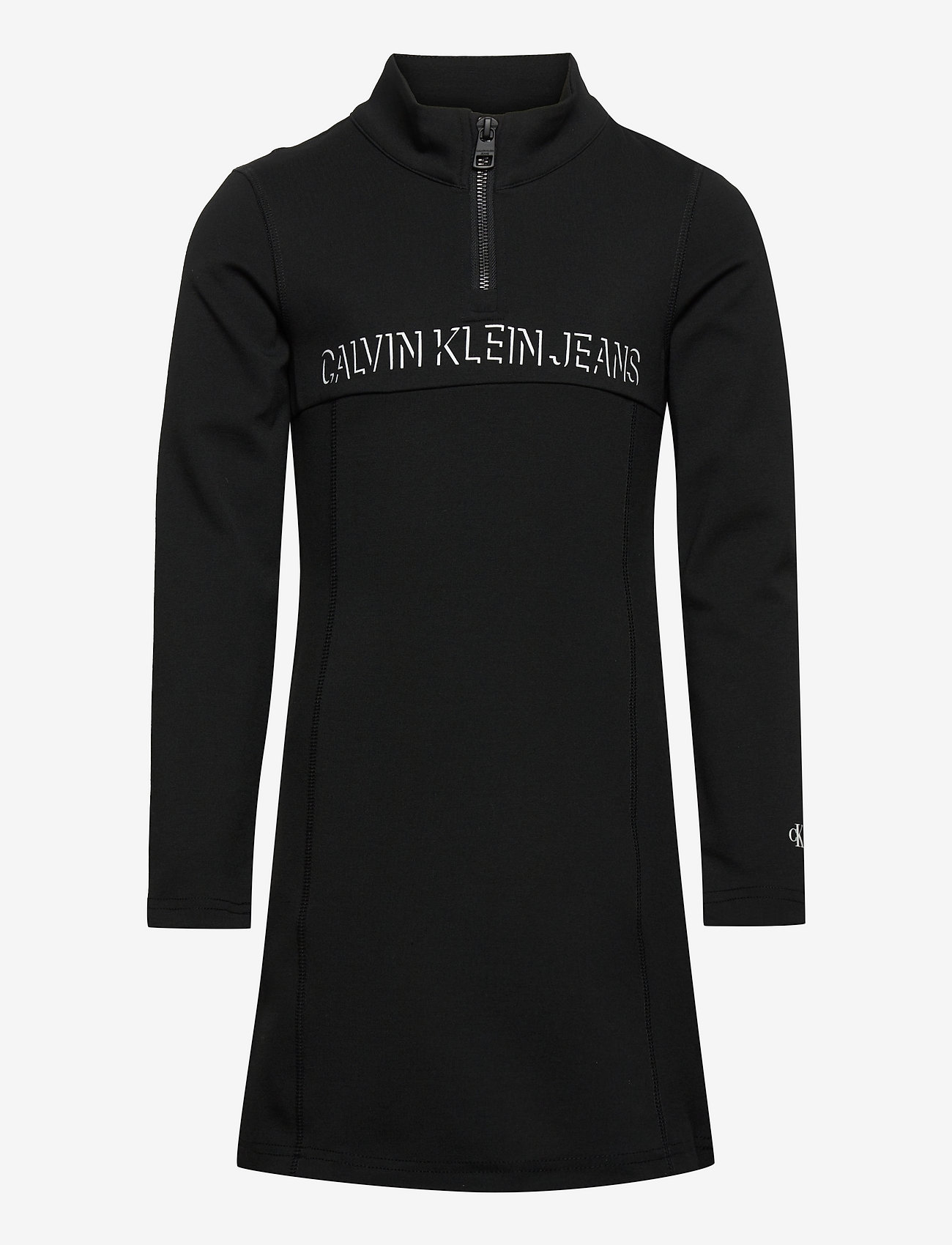 Calvin Klein - SHADOW MOCK NECK PUNTO DRESS - ck black - 0