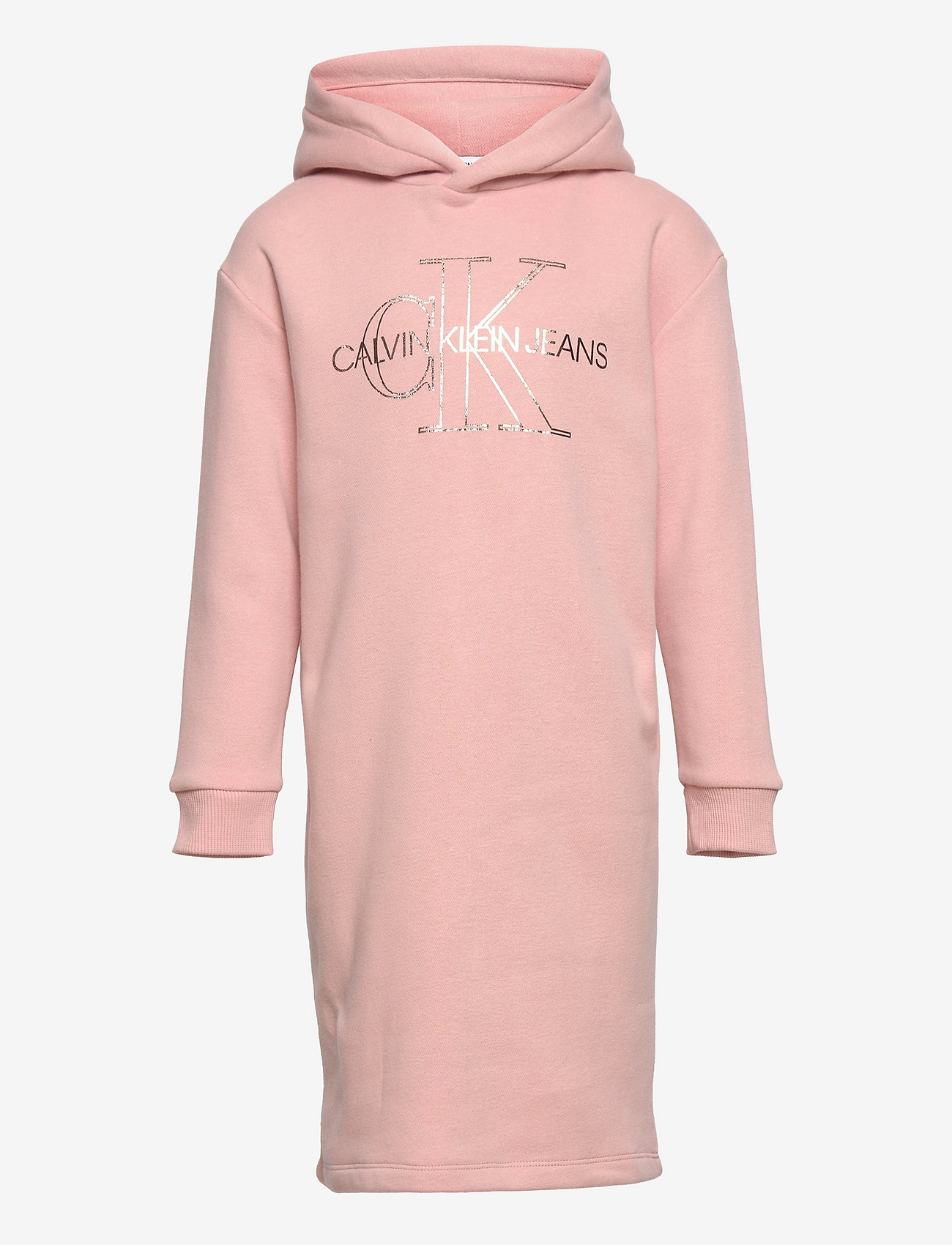 Calvin Klein Monogram Outline Hoodie Dress  long-sleeved casual dresses   shop at Booztlet