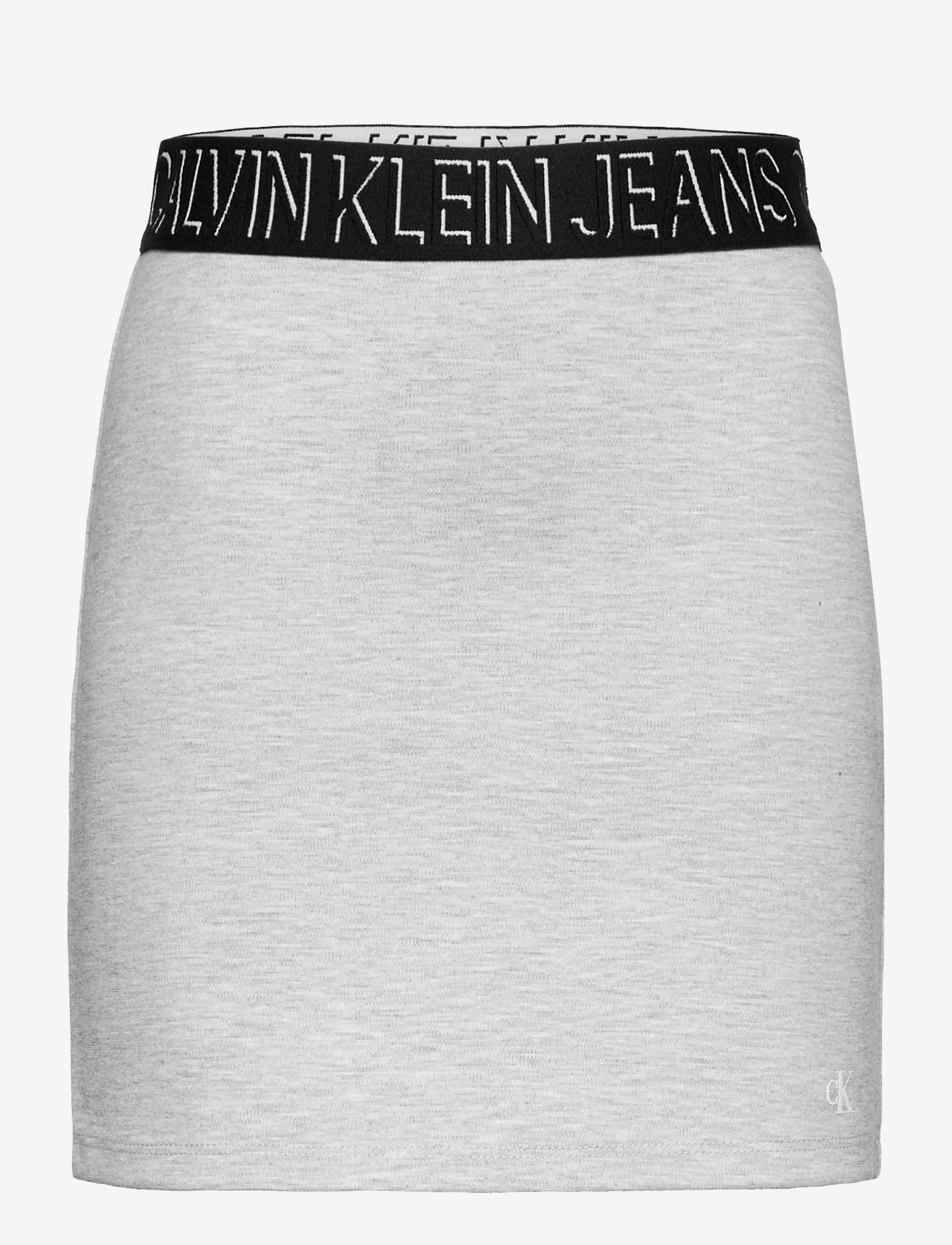 Calvin Klein - SHADOW LOGO PUNTO SKIRT - light grey heather - 0