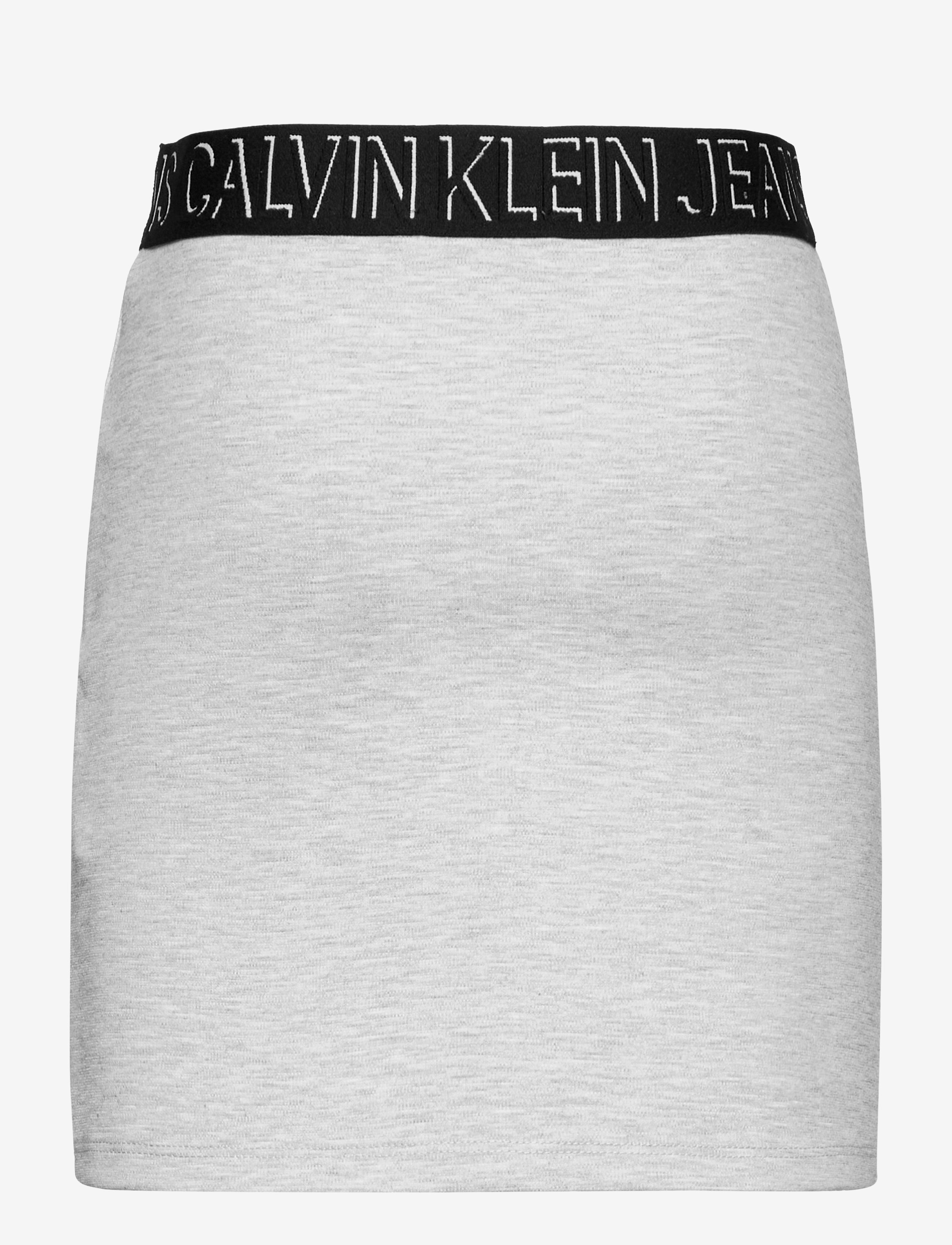 Calvin Klein - SHADOW LOGO PUNTO SKIRT - light grey heather - 1