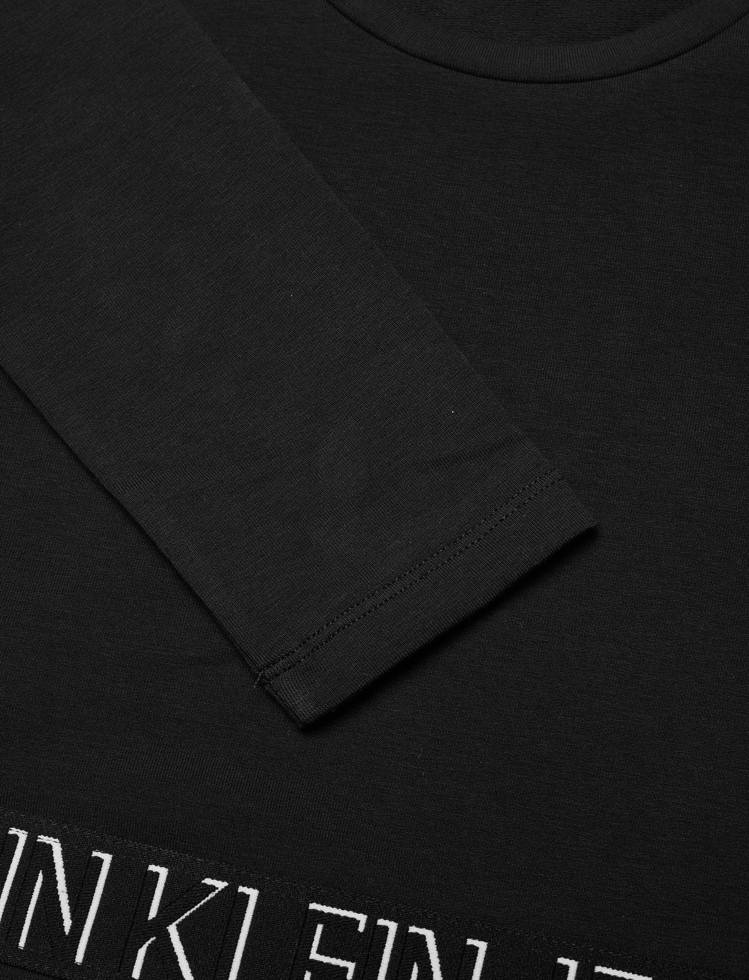 Calvin Klein - SHADOW LOGO LS SKATER DRESS - ck black - 2