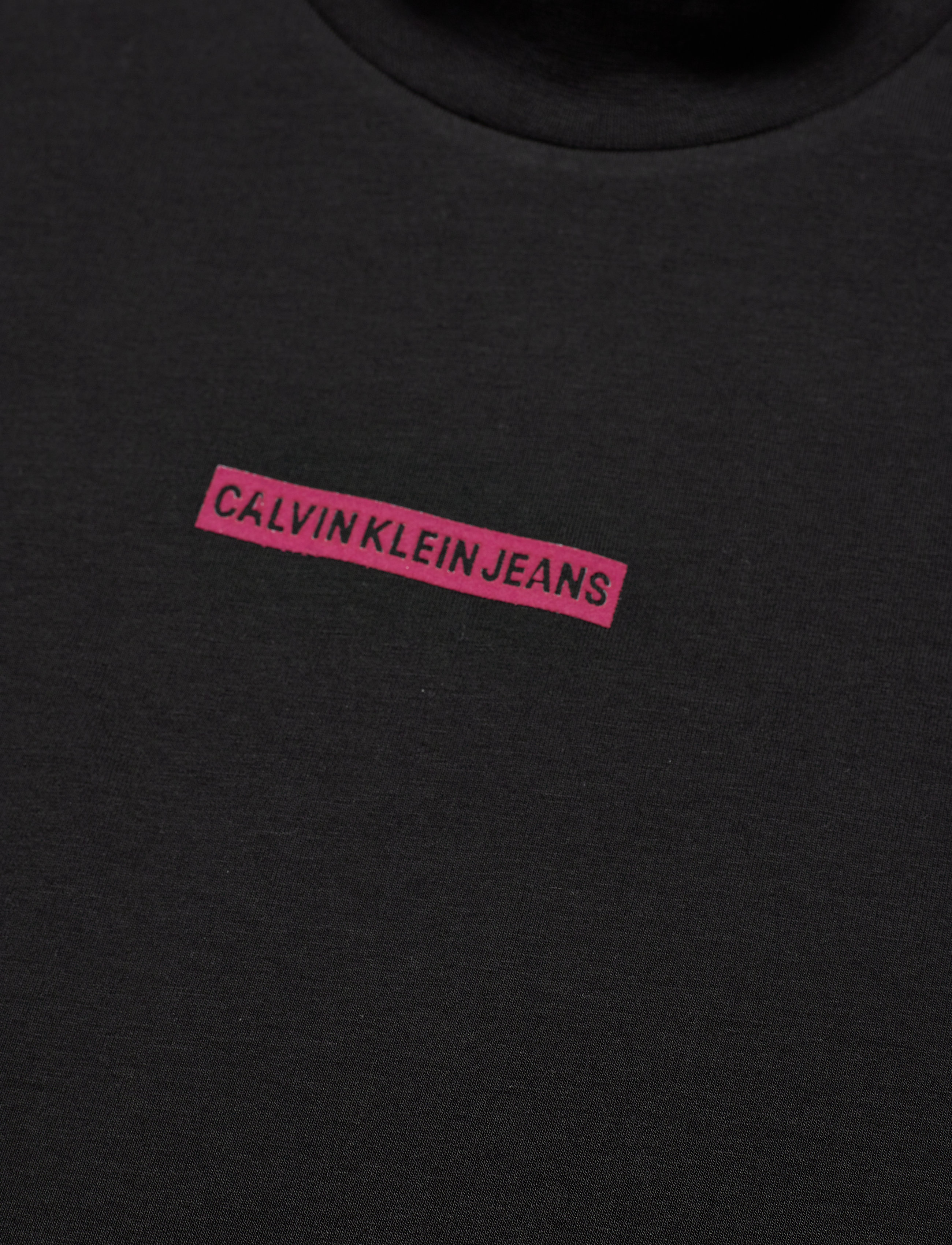 Calvin Klein - MICRO LOGO FLOCK MOCK NECK TOP - ck black - 2