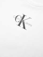 Calvin Klein - MICRO MONOGRAM TOP - kortærmede t-shirts - bright white - 2