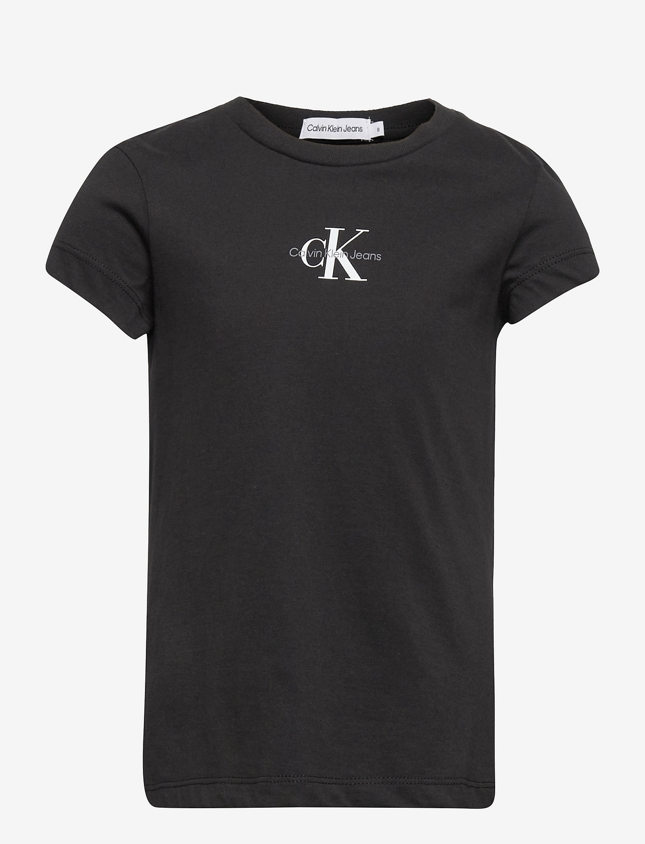 Calvin Klein - MICRO MONOGRAM TOP - short-sleeved t-shirts - ck black - 0