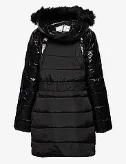 Calvin Klein - MIXED MEDIA BELTED PUFFER COAT - wyściełana kurtka - ck black - 1