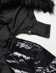 Calvin Klein - MIXED MEDIA BELTED PUFFER COAT - puhvis ja polsterdatud - ck black - 5