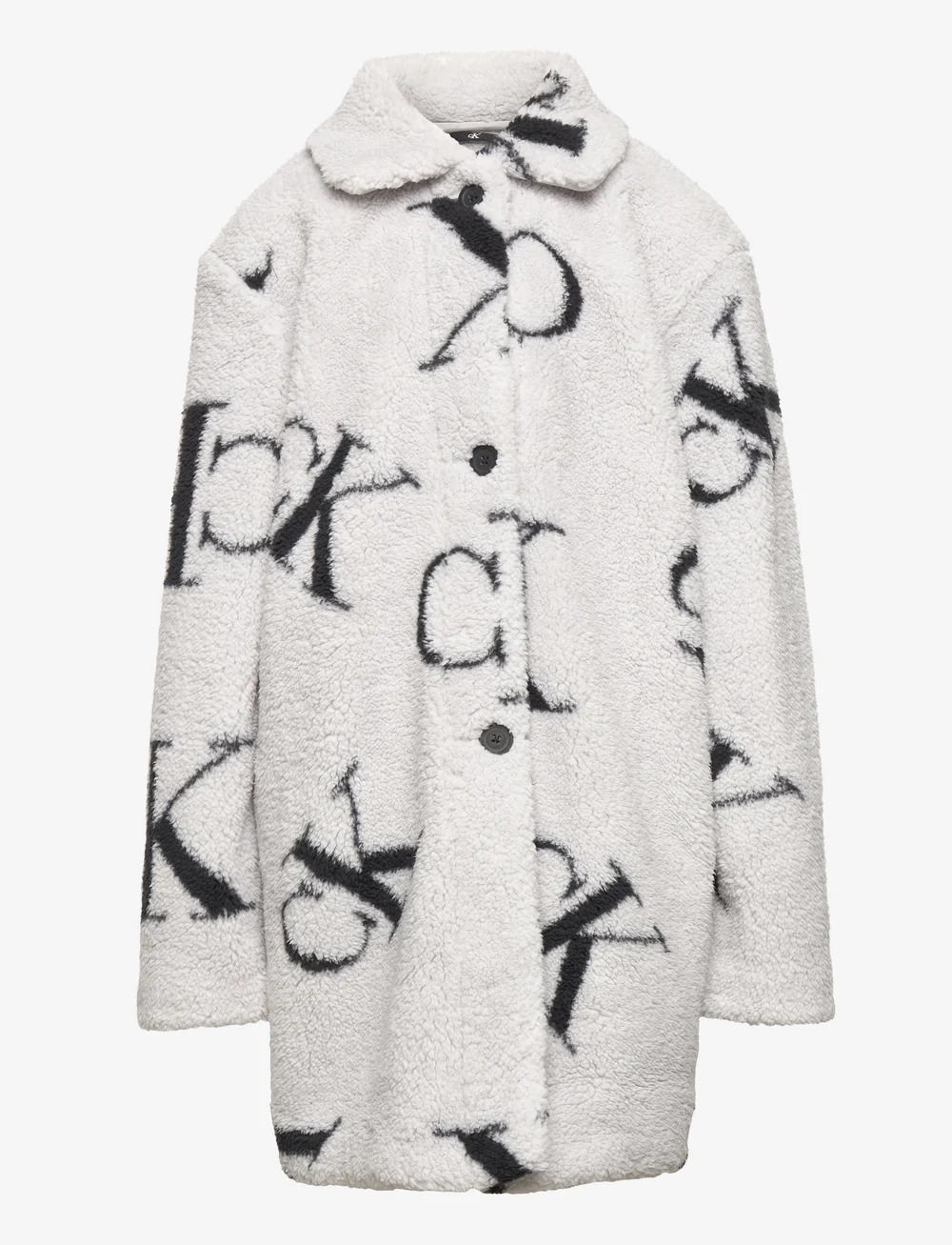 Calvin Klein Monogram Aop Teddy Coat - 199.90 €. Buy Faux fur from Calvin  Klein online at . Fast delivery and easy returns