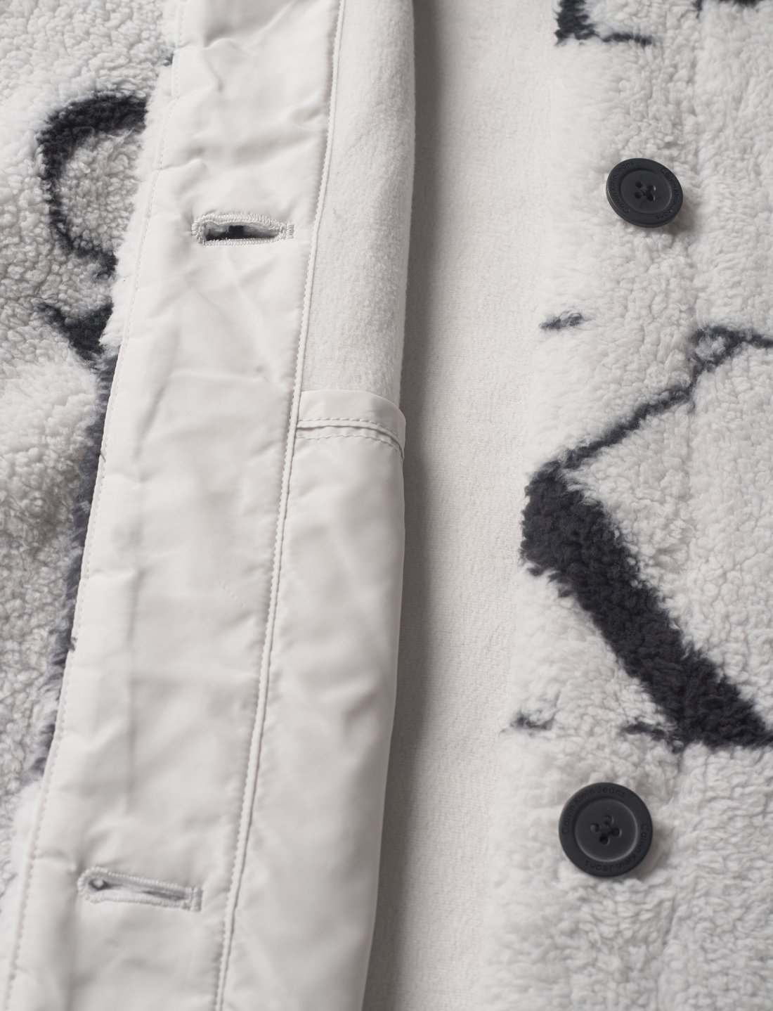 Calvin klein boucle coat hot sale