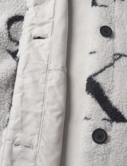 Calvin Klein - MONOGRAM AOP TEDDY COAT - faux fur jakker - monogram aop grey/ black - 5