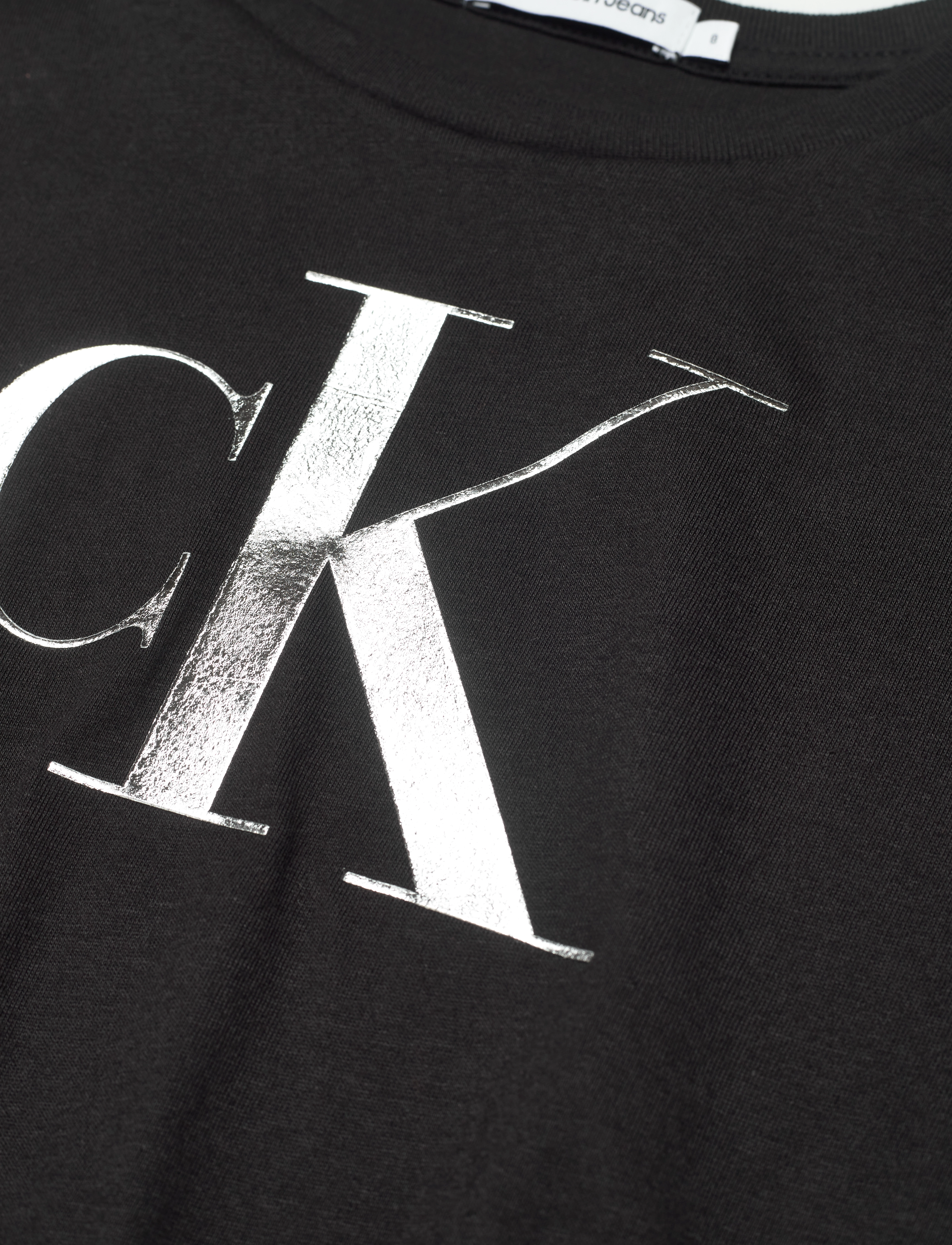 Calvin Klein - METALLIC MONOGRAM T-SHIRT - ck black - 3
