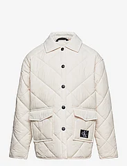 Calvin Klein - QUILTED WIDE OVERSHIRT - ivory - 0