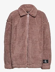 Calvin Klein - TEDDY BOMBER JACKET - striukės ir švarkeliai - dark blush - 0