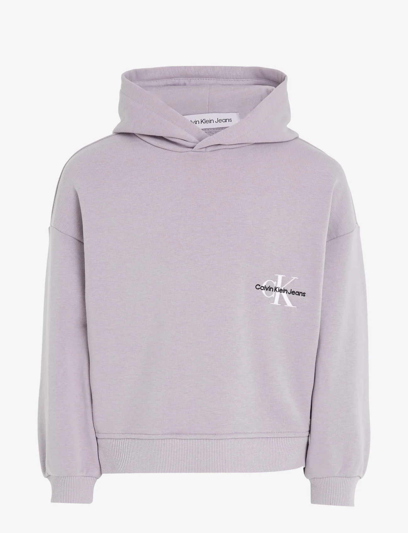 Calvin Klein - MONOGRAM OFF PLACED HOODIE - hettegensere - lavender aura - 0