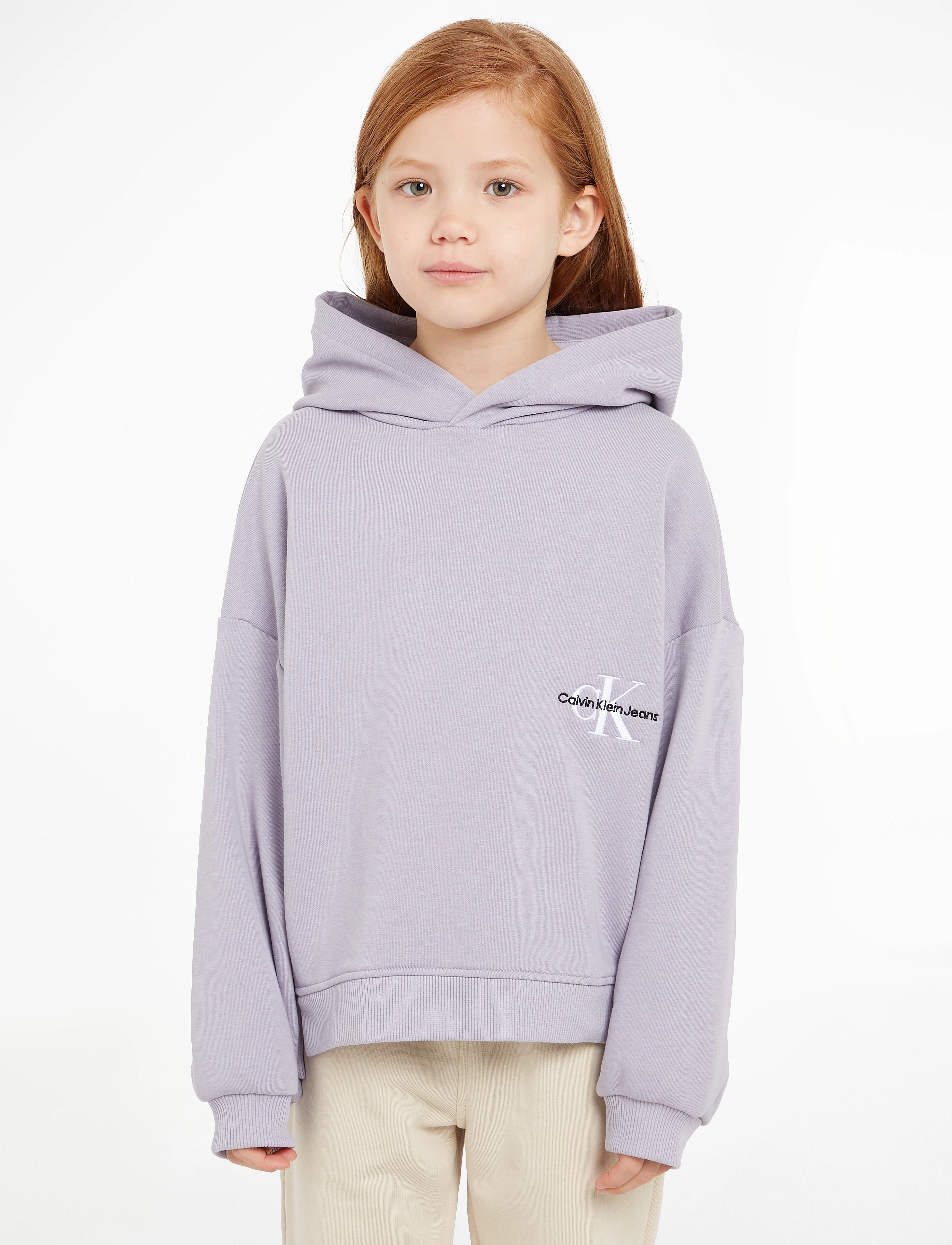 Calvin Klein - MONOGRAM OFF PLACED HOODIE - lavender aura - 2