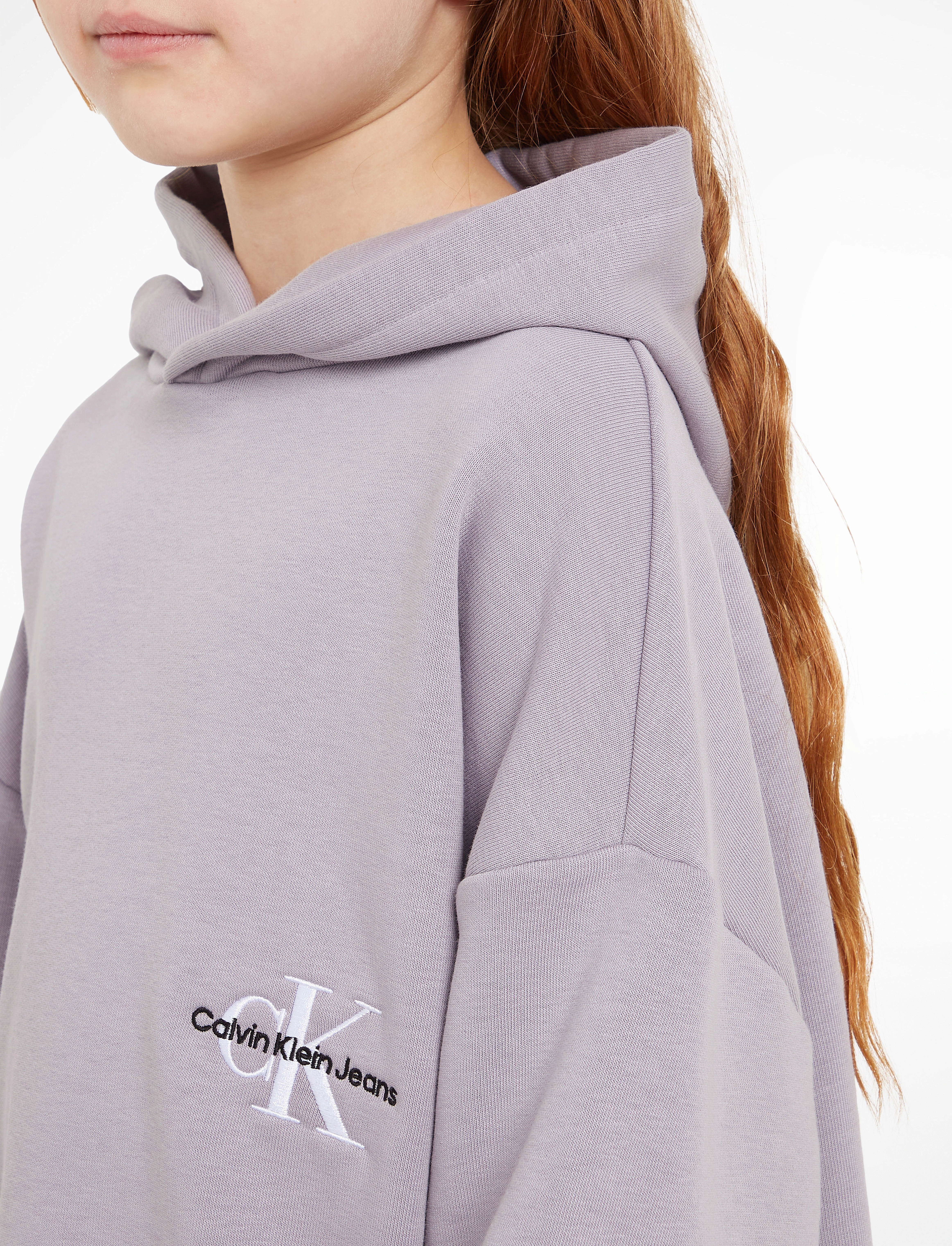 Calvin Klein - MONOGRAM OFF PLACED HOODIE - lavender aura - 4