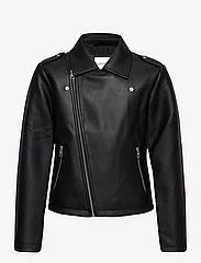 Calvin Klein - FAUX LEATHER JACKET - spring jackets - ck black - 0
