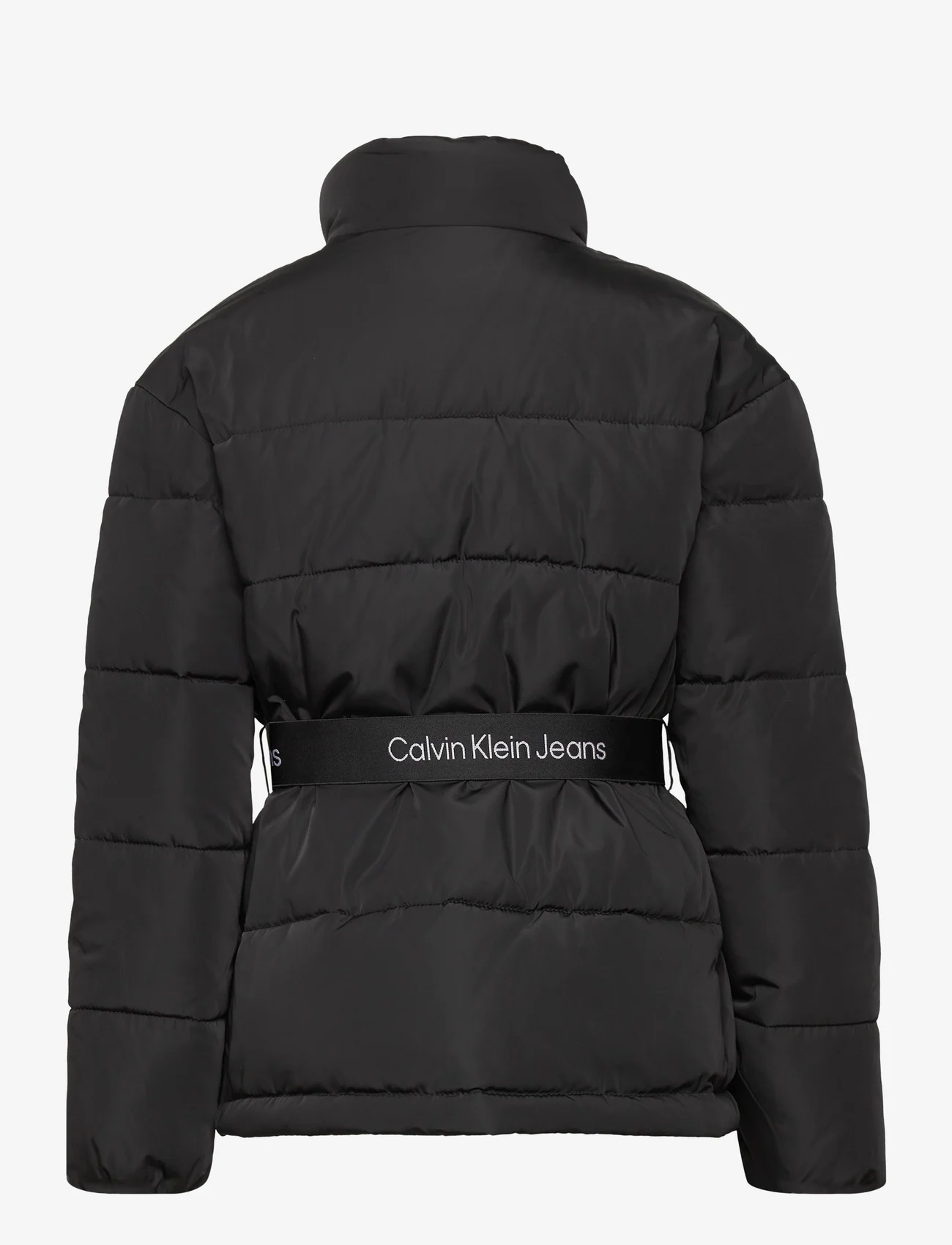 Calvin Klein - LOGO TAPE BELT JACKET - wyściełana kurtka - ck black - 1