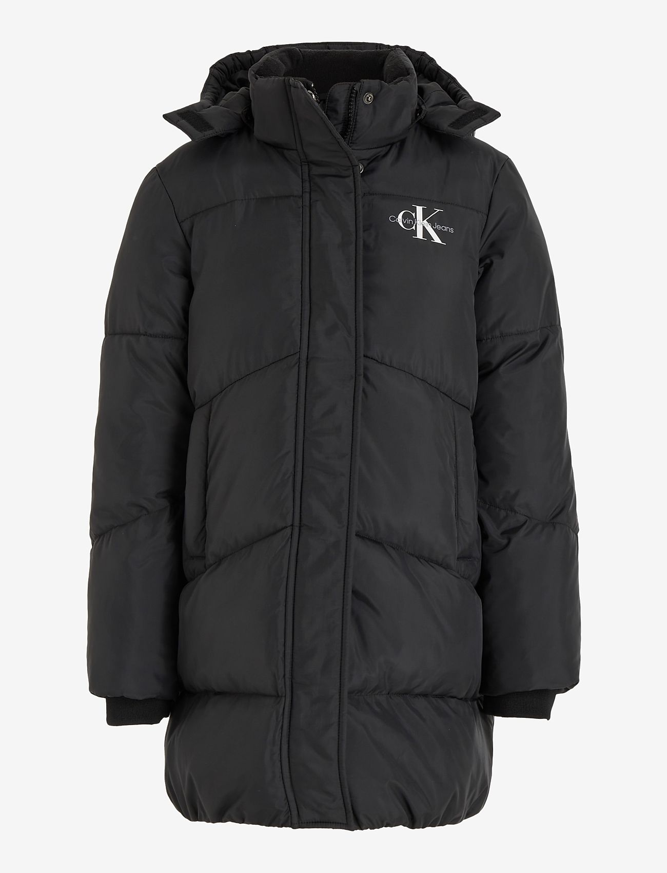 Calvin Klein - CK LONG PUFFER COAT - wyściełana kurtka - ck black - 0