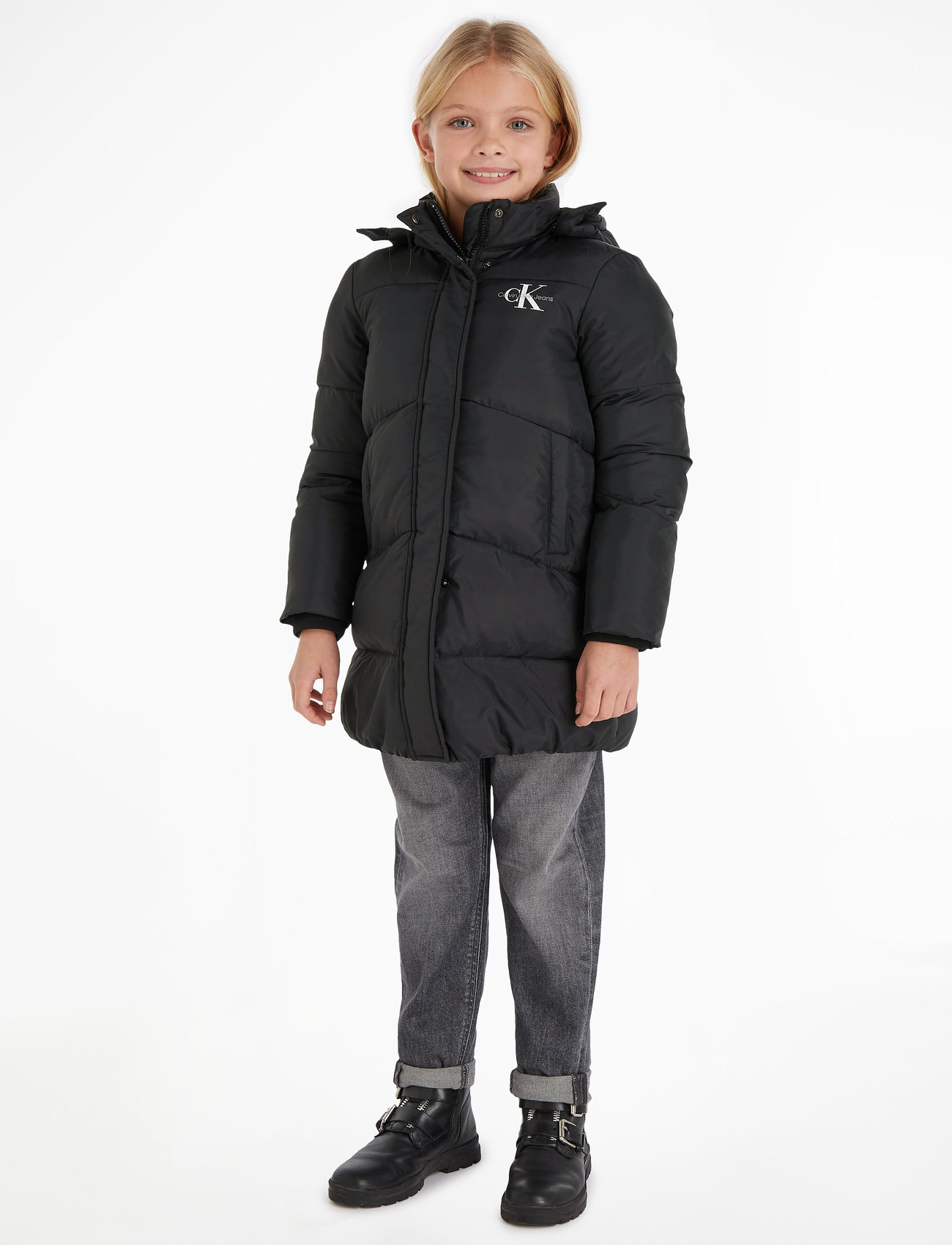 Calvin Klein - CK LONG PUFFER COAT - dūnu jakas - ck black - 1