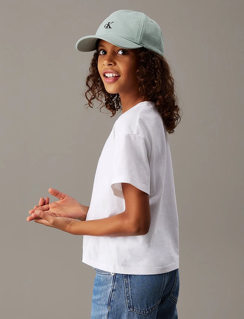 Calvin Klein - CK LOGO BOXY T-SHIRT - lyhythihaiset t-paidat - bright white - 3