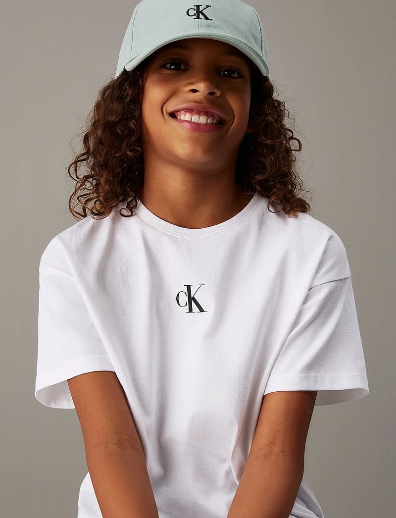 Calvin Klein - CK LOGO BOXY T-SHIRT - lyhythihaiset t-paidat - bright white - 5