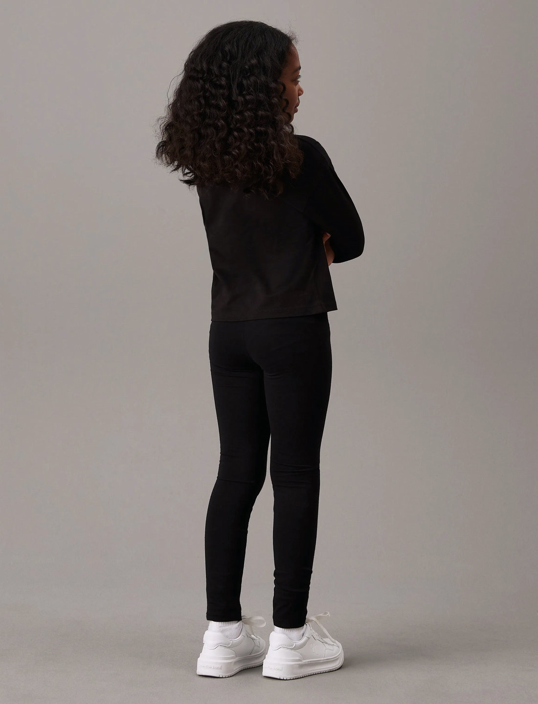 Calvin klein logo leggings black deals