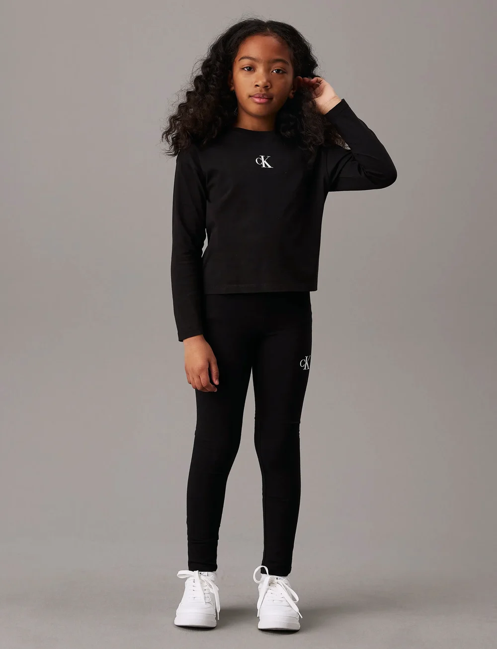 Calvin Klein - CK LOGO LEGGING - leggings - ck black - 5