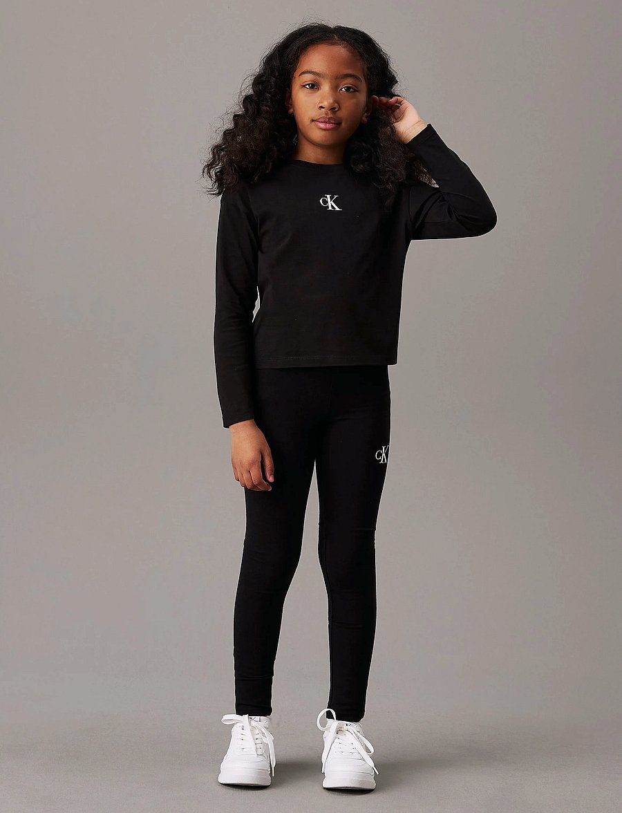 Calvin Klein - CK LOGO LEGGING - leggings - ck black - 5