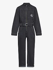 Calvin Klein - DENIM BLACK LS JUMPSUIT - jumpsuits - lightweight black - 0
