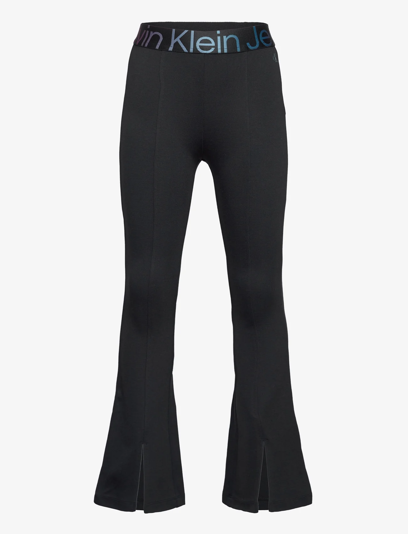 Calvin Klein - PUNTO TAPE FLARE PANTS - trousers - ck black - 0