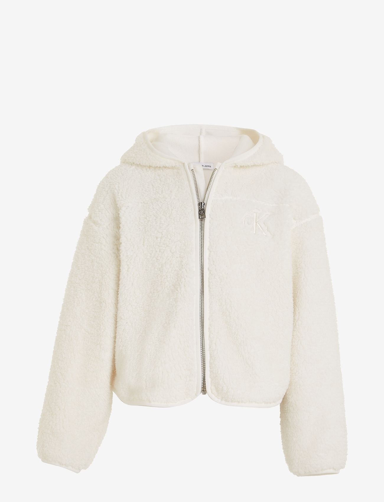 Calvin Klein - TEDDY HWK ZIP THROUGH - fleece jacket - ivory - 0