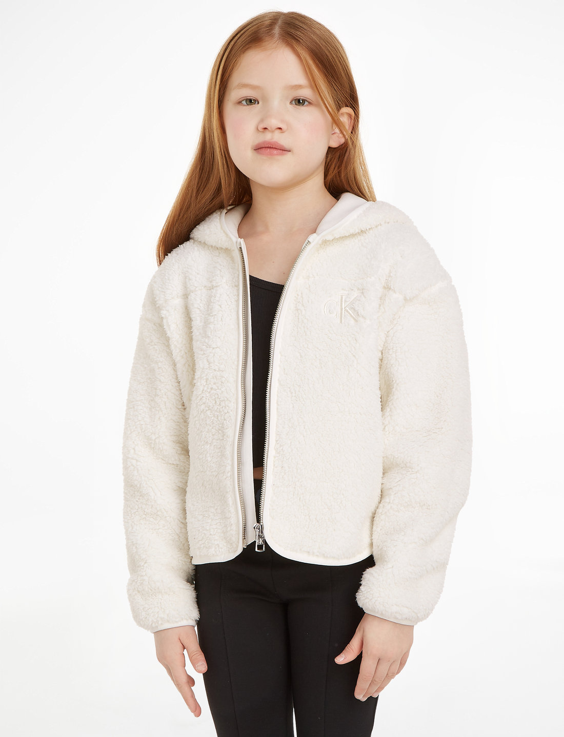 Calvin klein clearance teddy bear hoodie
