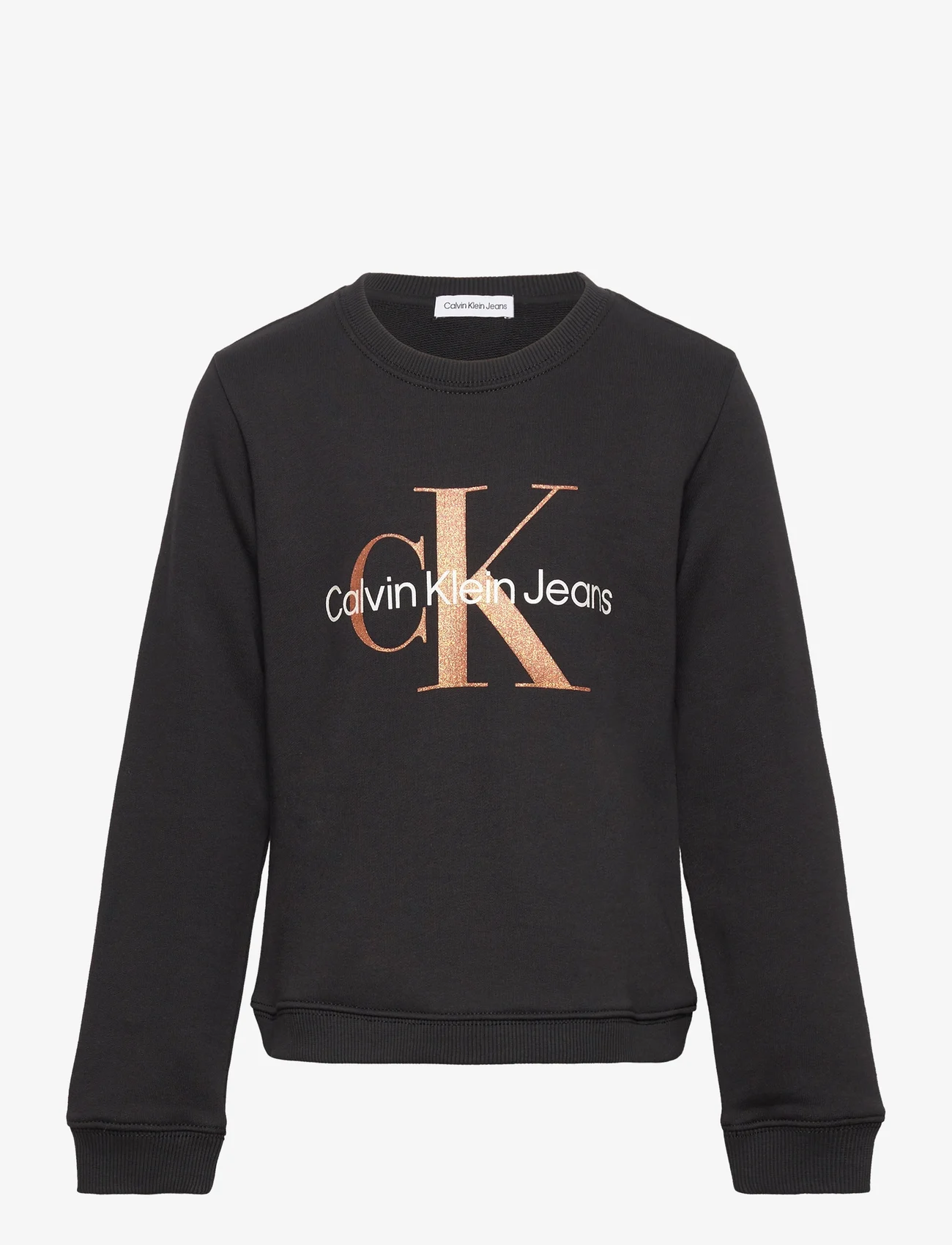 Calvin Klein - BRONZE MONOGRAM CN SWEATSHIRT - džemperiai - ck black - 0
