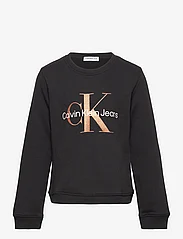 Calvin Klein - BRONZE MONOGRAM CN SWEATSHIRT - džemperiai - ck black - 0