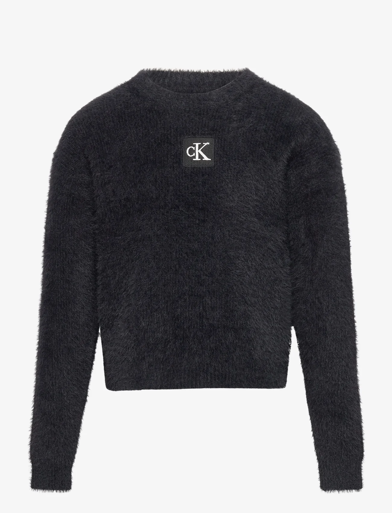 Calvin Klein - MONOGRAM SOFT SWEATER - džemperiai - ck black - 0