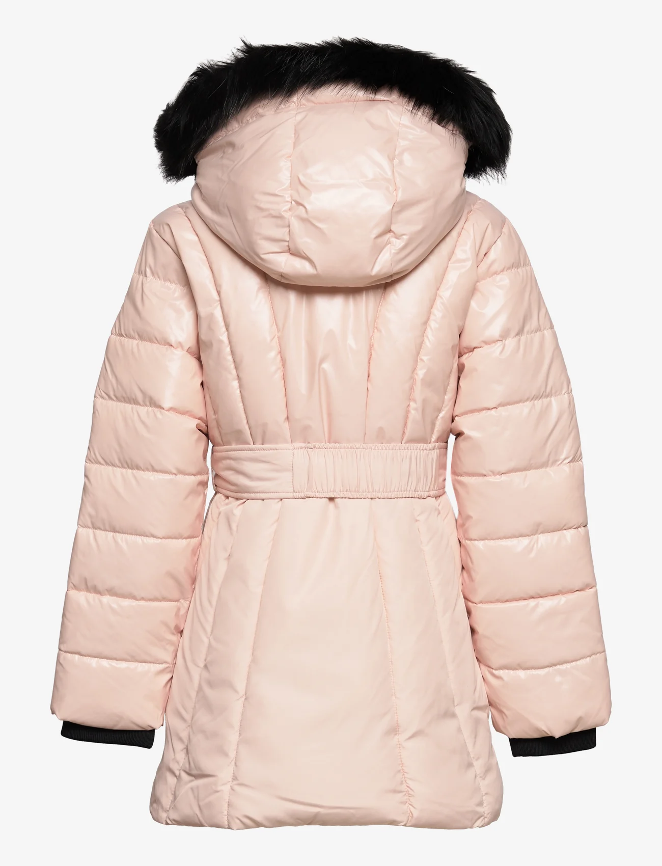 Calvin Klein - LONG BELTED PUFFER COAT - untuva- & toppatakit - rose clay - 1