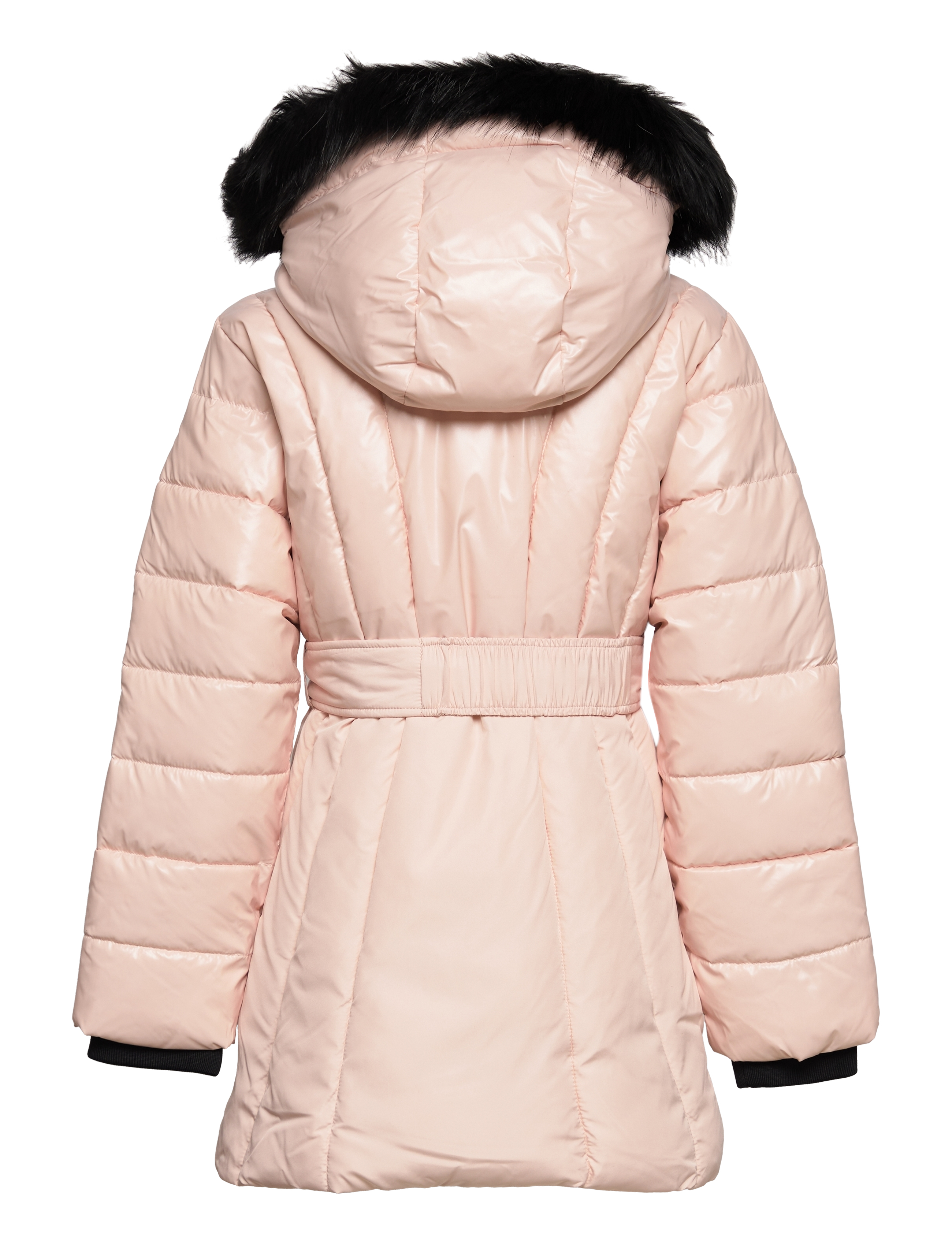 Calvin Klein - LONG BELTED PUFFER COAT - rose clay - 1