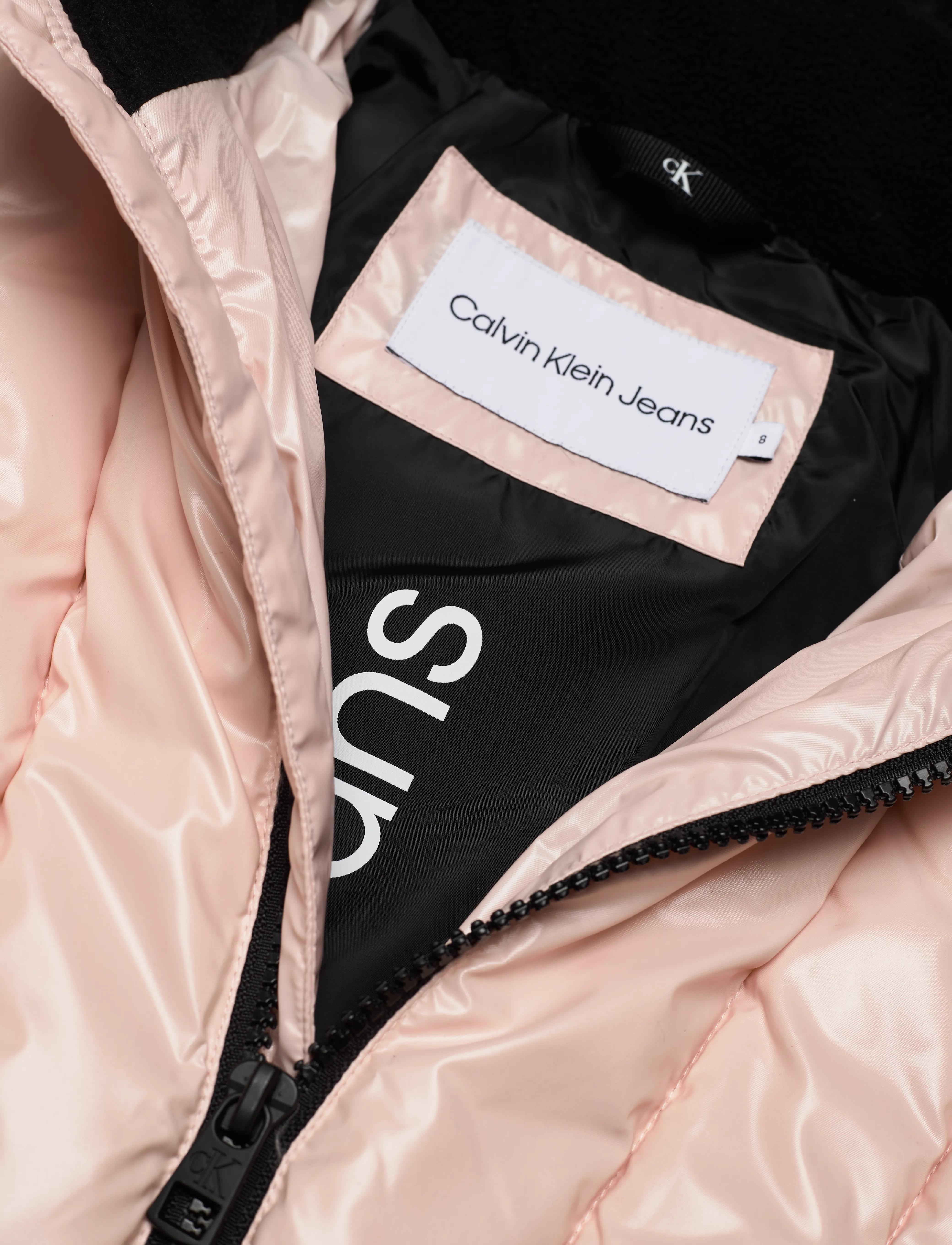 Calvin Klein - LONG BELTED PUFFER COAT - rose clay - 2