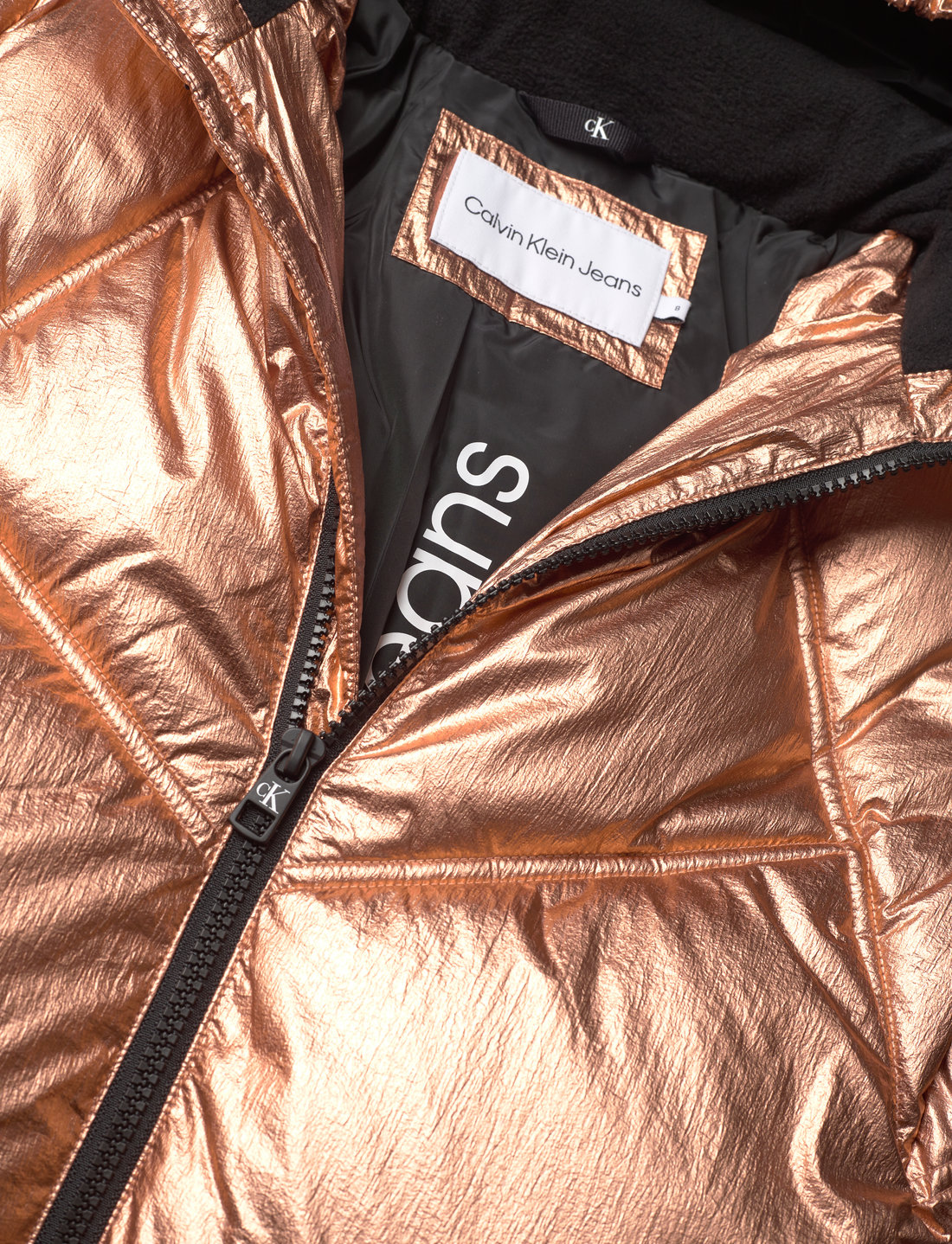Calvin klein 2025 metallic jacket