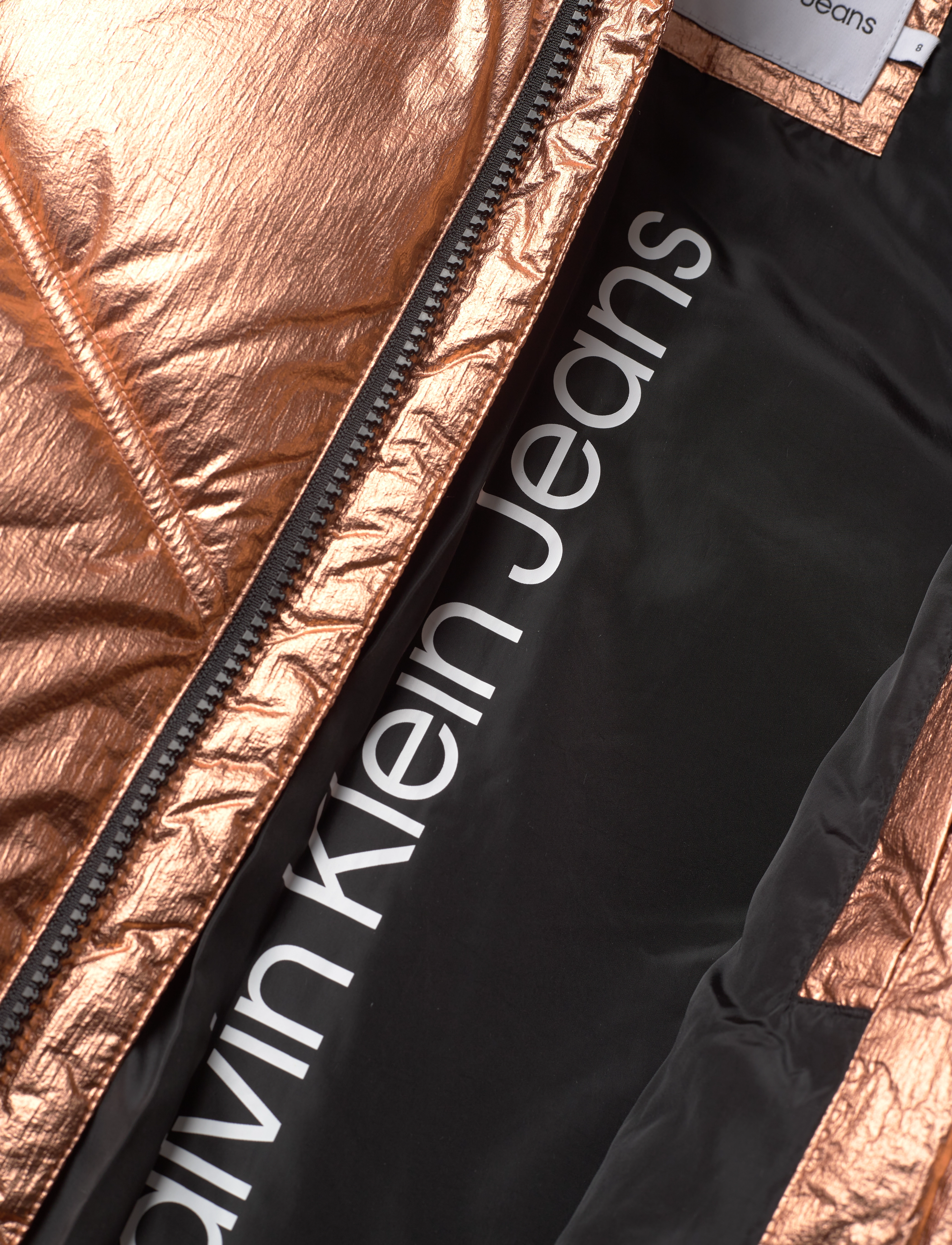 Calvin Klein - BRONZE METALLIC PUFFER JACKET - bronze metallic - 4