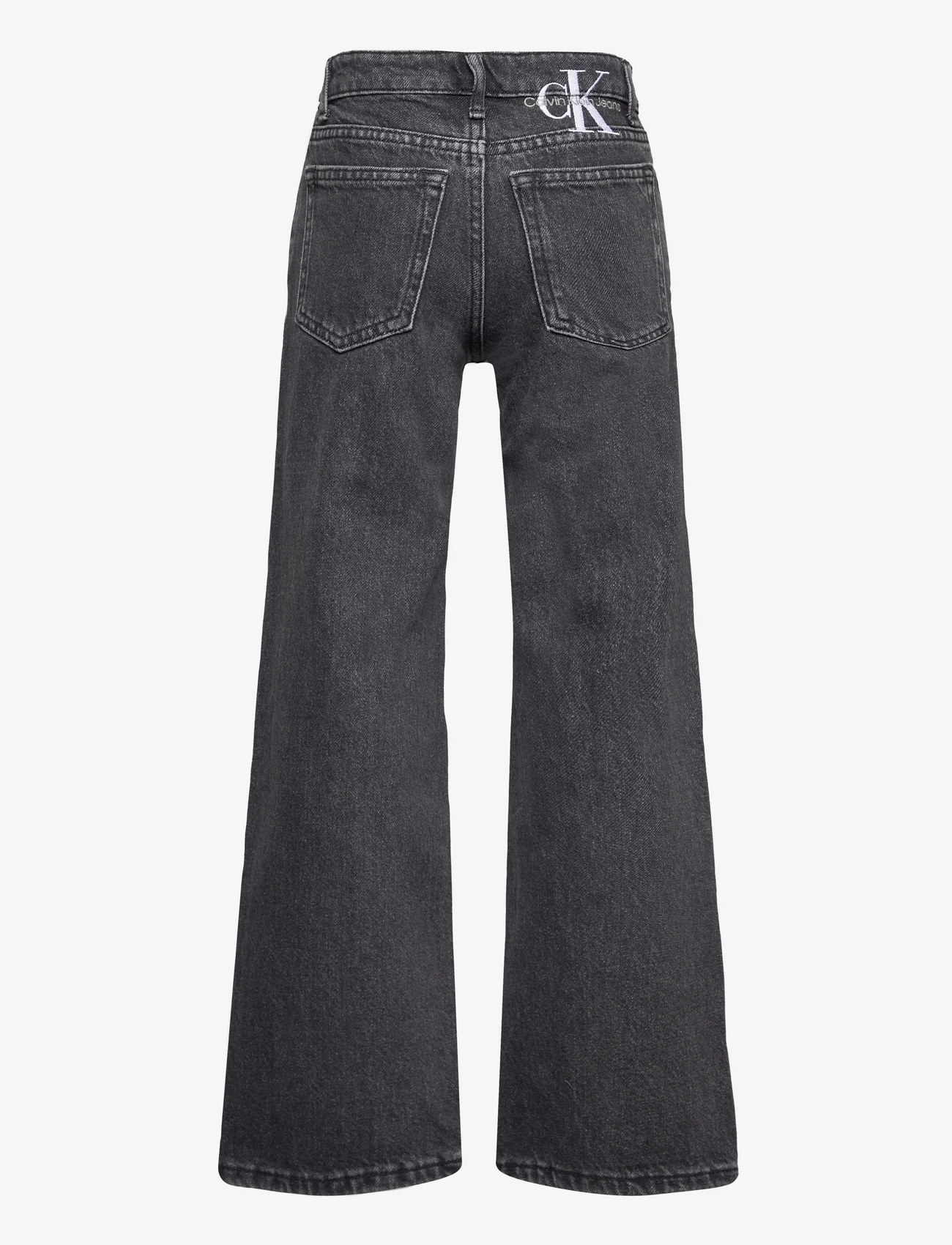Calvin Klein - HR WIDE LEG OPTIC WASHED BLACK - vida jeans - optic washed black - 1