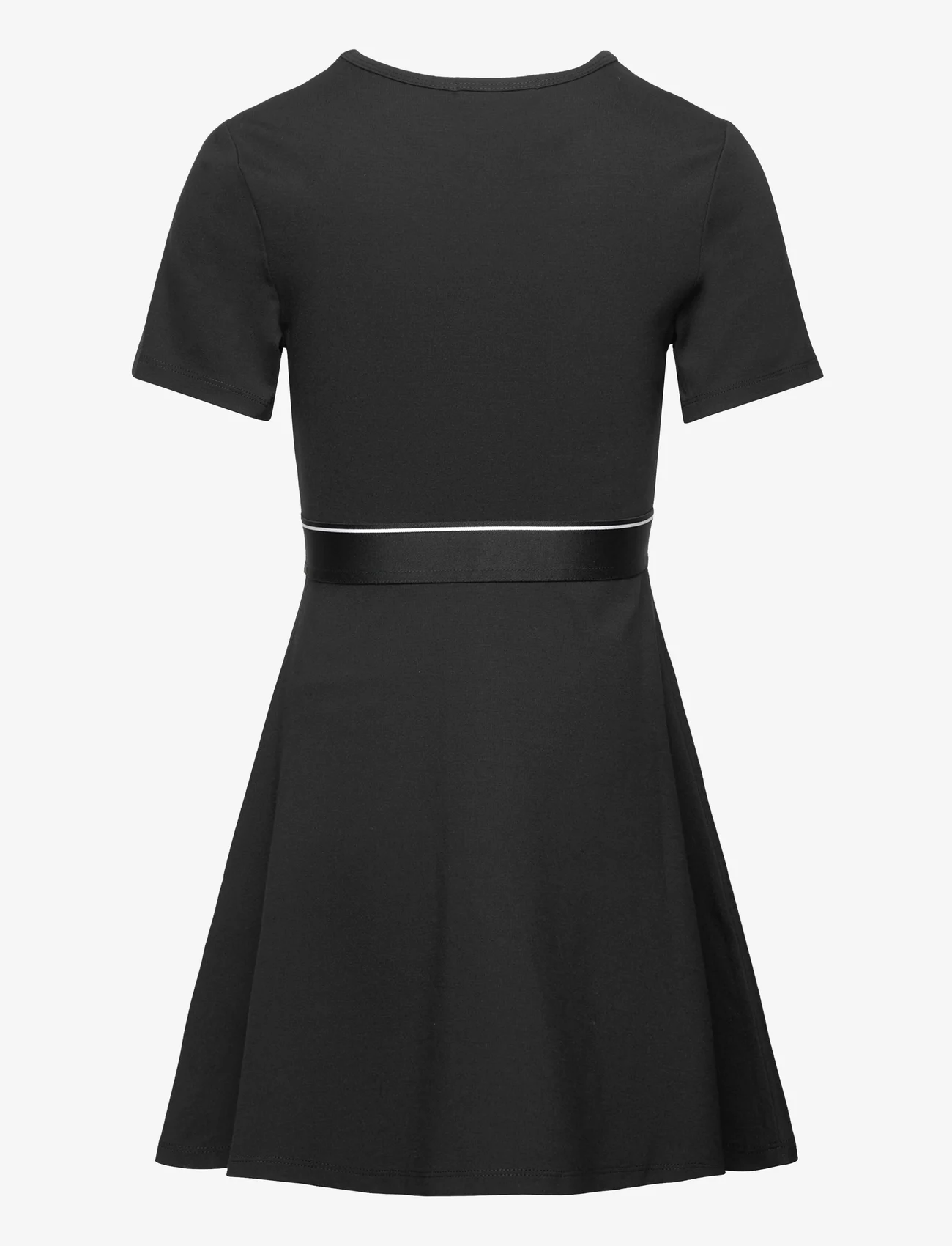 Calvin Klein - PUNTO LOGO TAPE SS DRESS - lühikeste varrukatega vabaaja kleidid - ck black - 1