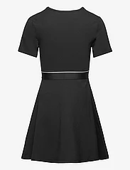 Calvin Klein - PUNTO LOGO TAPE SS DRESS - sukienki codzienne z krótkim rękawem - ck black - 1