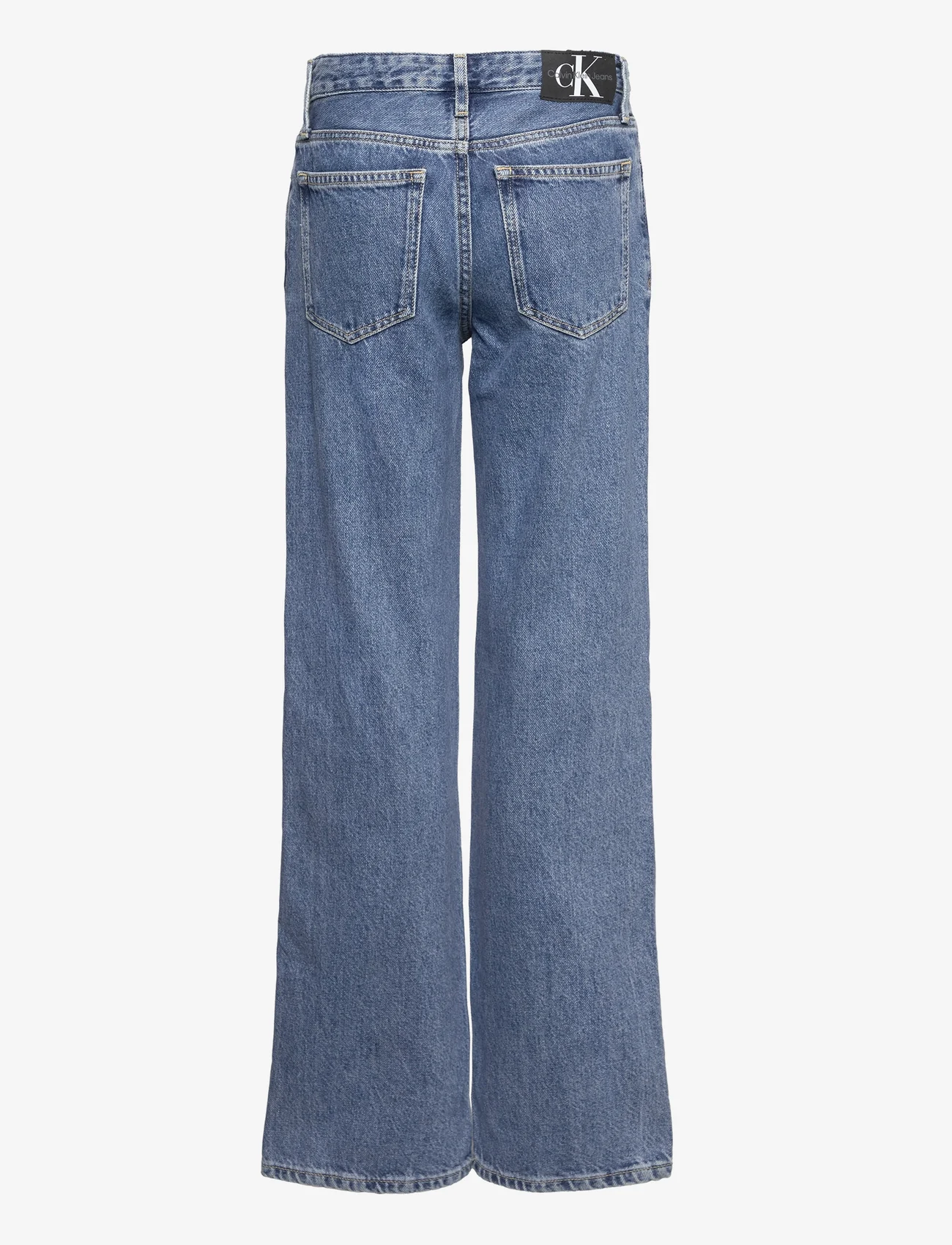 Calvin Klein - HR WIDE LEG MID BLUE RIGID - laia säärega teksad - mid blue rigid - 1