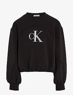 IRIDESCENT CK LOGO CN SWEATSHIRT, Calvin Klein