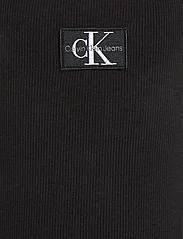 Calvin Klein - RIB BADGE SQUARE NECK TANK DRESS - hihattomat - ck black - 5