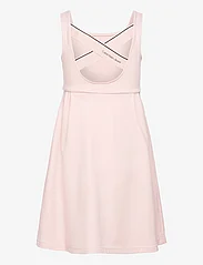 Calvin Klein - BACK LOGO TAPE FIT FLARE DRESS - sleeveless casual dresses - sepia rose - 1