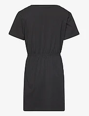 Calvin Klein - MONOGRAM OFF PLACED T DRESS - sukienki codzienne z krótkim rękawem - ck black - 1